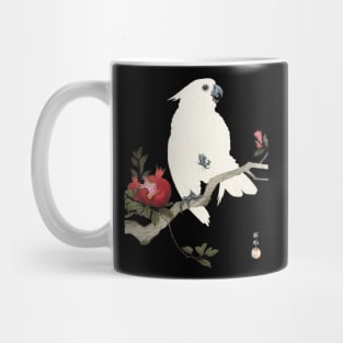 Cockatoo and pomegranate by Ohara Koson / Japanese art style Mug